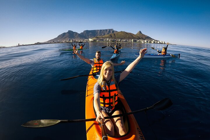 Paddle through the stunning waters of Cape Town surrounded by breathtaking scenery and diverse marine life enjoying a unique perspective of Table Mountain from your kayak.
